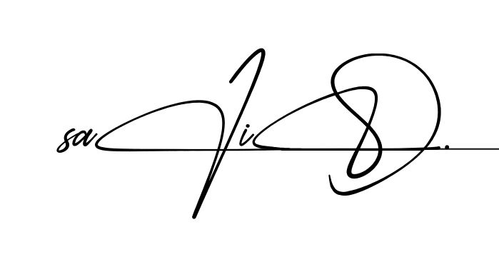 Modern Sajid signature style