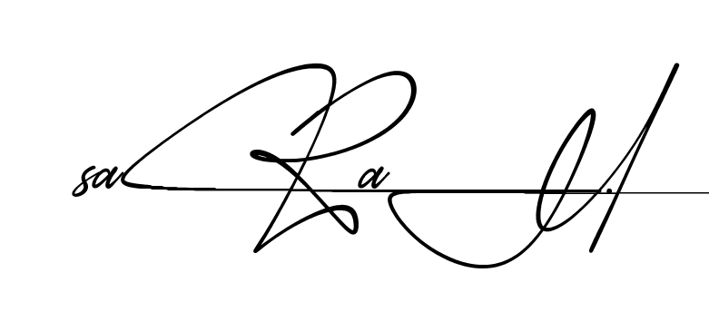Modern Sarah signature style