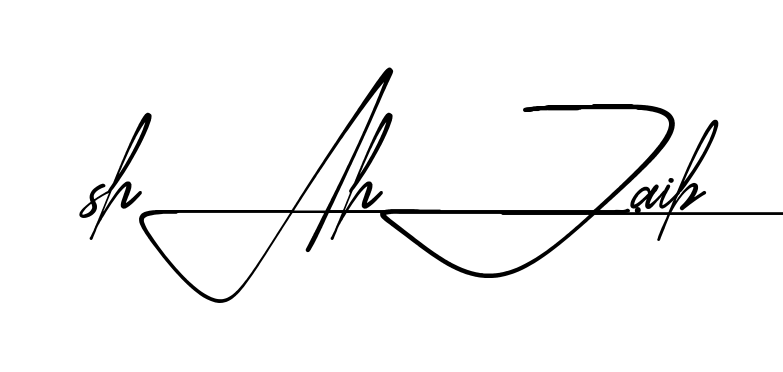 Modern Shahzaib signature style