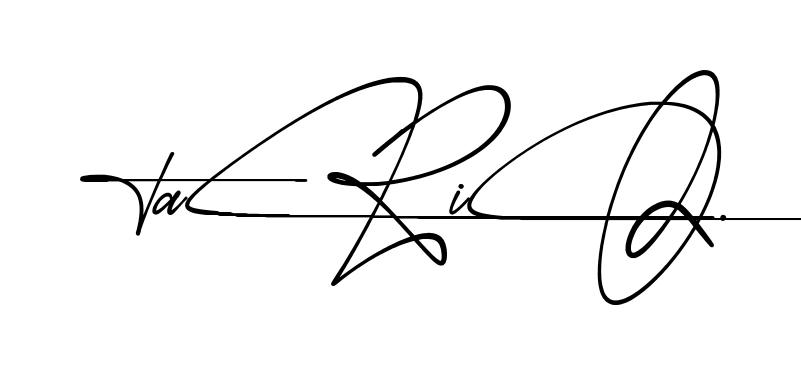 Modern Tariq signature style
