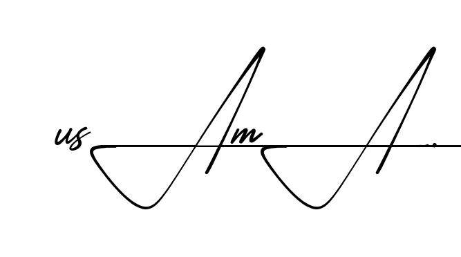 Modern Usama signature style