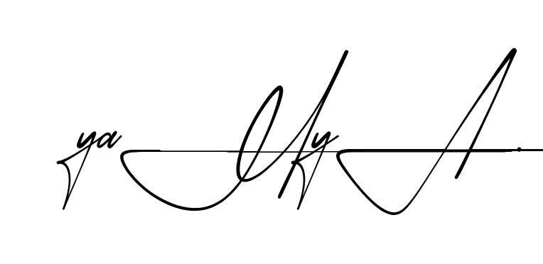 Modern Yahya signature style