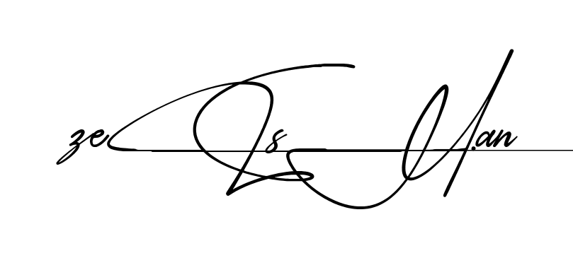 Modern Zeeshan signature style