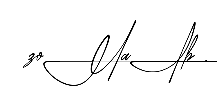 Modern Zohaib signature style