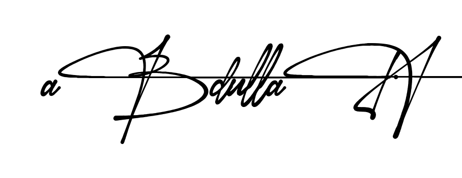 Creative Abdullah signature idea