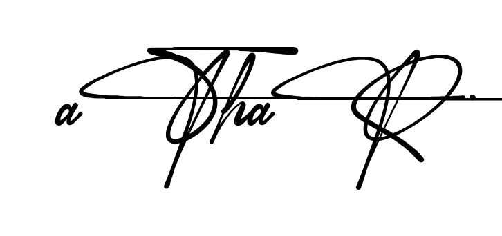 Creative Athar signature idea