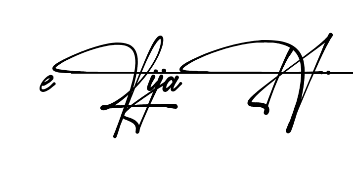Creative Elijah signature idea