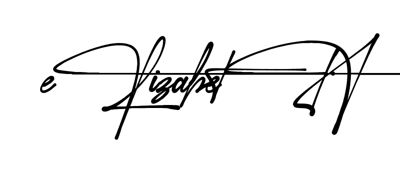 Creative Elizabeth signature idea