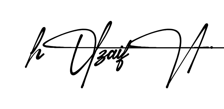 Creative Huzaifa signature idea