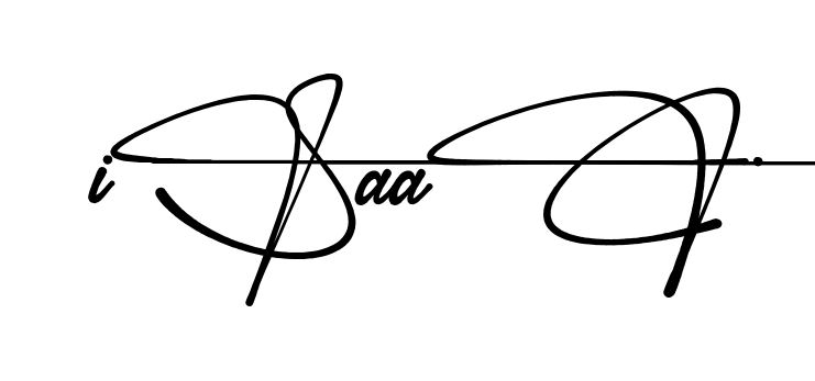 Creative Isaac signature idea