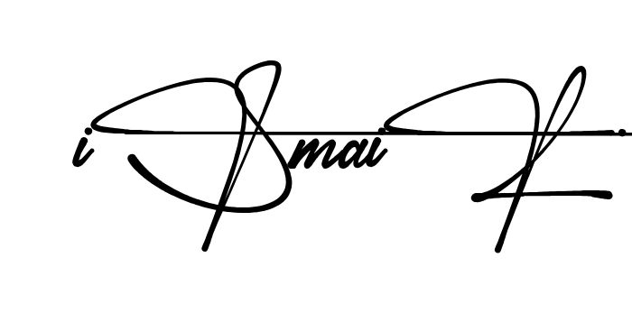 Creative Ismail signature idea