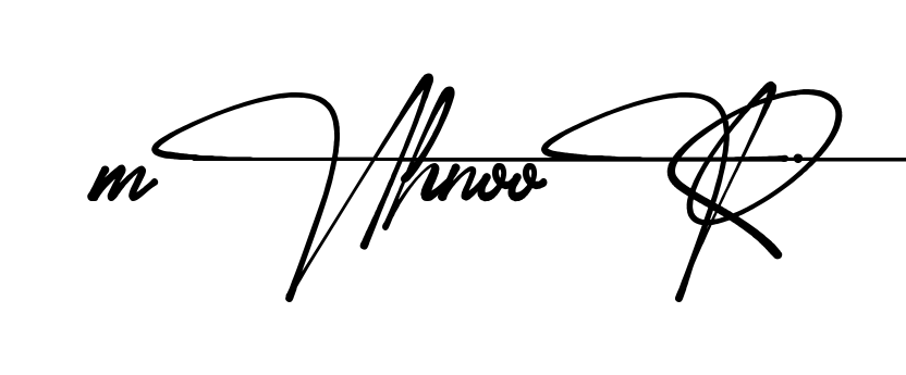 Creative Mahnoor signature idea