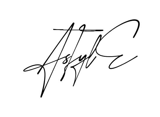 A Style modern signature style in English