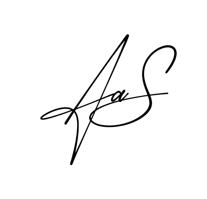Aa S modern signature style in English