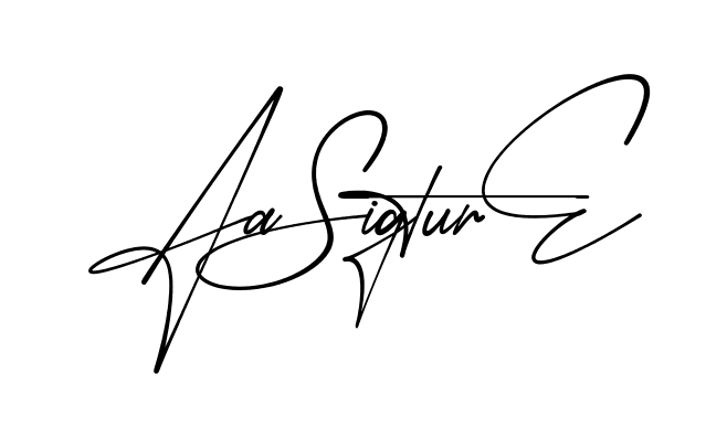 Aa Signature modern signature style in English