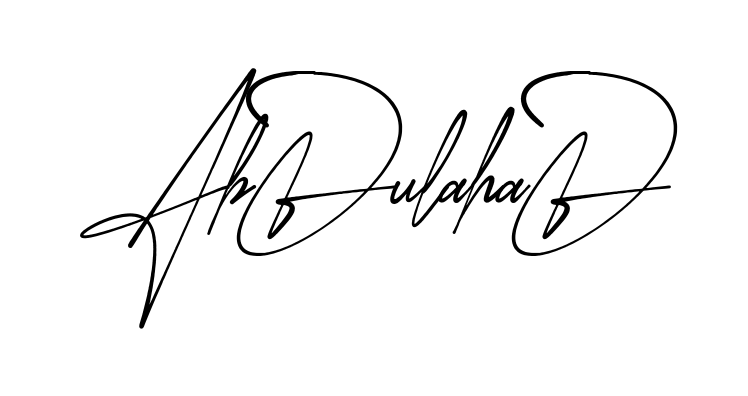 Beautiful Abdul Ahad signature style