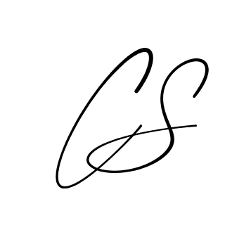 C S modern signature style in English