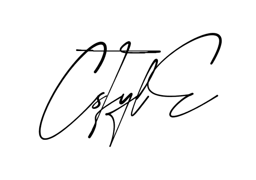 C Style modern signature style in English