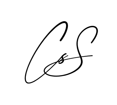 Cs S modern signature style in English