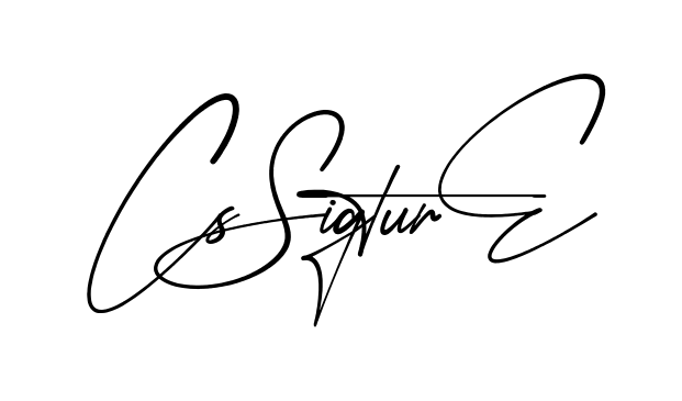 Cs Signature modern signature style in English