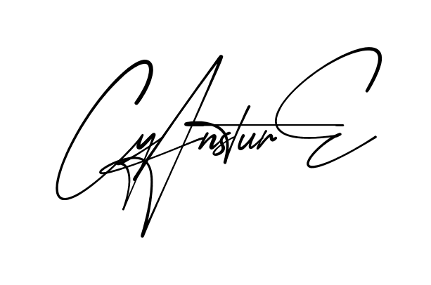 Cyan Signature modern signature style in English