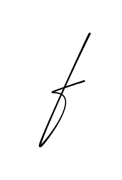 F modern signature style in English