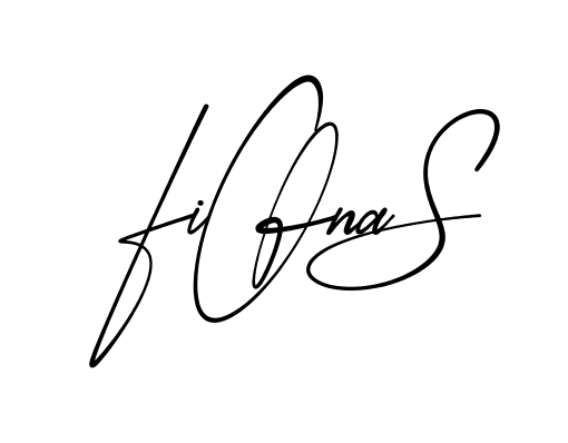 Fiona S modern signature style in English