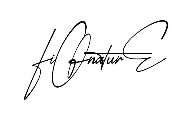 Fiona Signature modern signature style in English