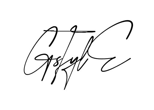 G Style modern signature style in English