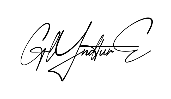 Glynda Signature modern signature style in English