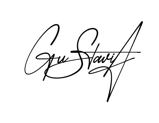 Gustavia modern signature style in English