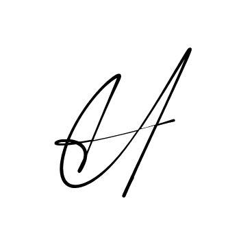 H modern signature style in English