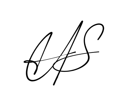 H S modern signature style in English