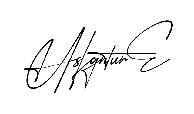 H Signature modern signature style in English