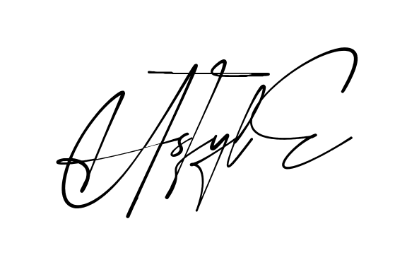 H Style modern signature style in English