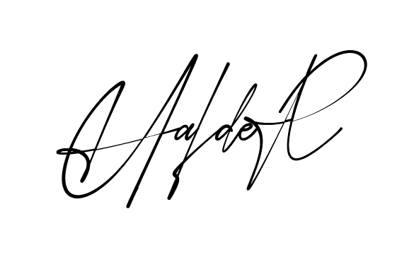 Beautiful Haider signature style