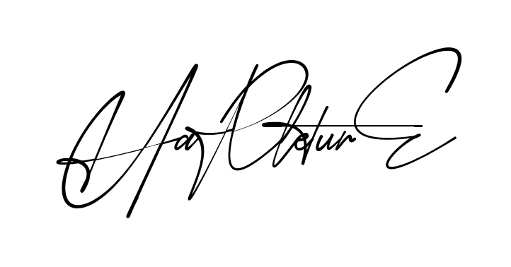 Harlean Signature modern signature style in English