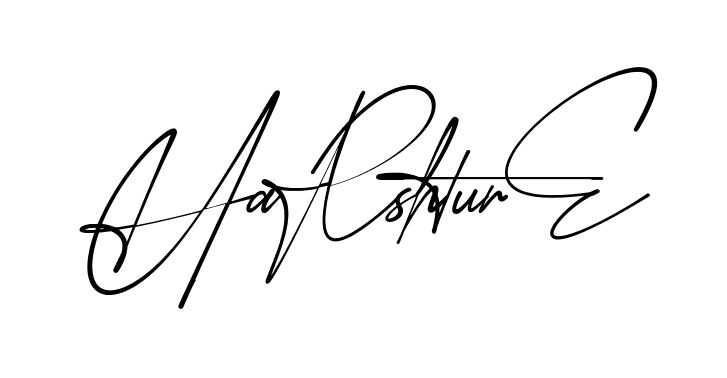 Harshini Signature modern signature style in English