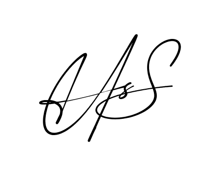Hs S modern signature style in English