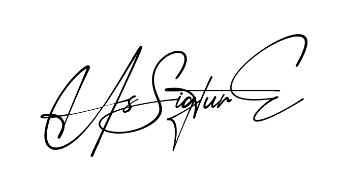 Hs Signature modern signature style in English