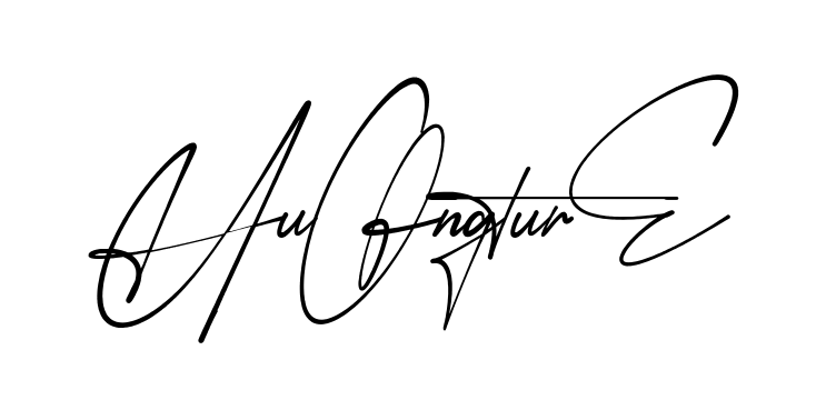 Huong Signature modern signature style in English