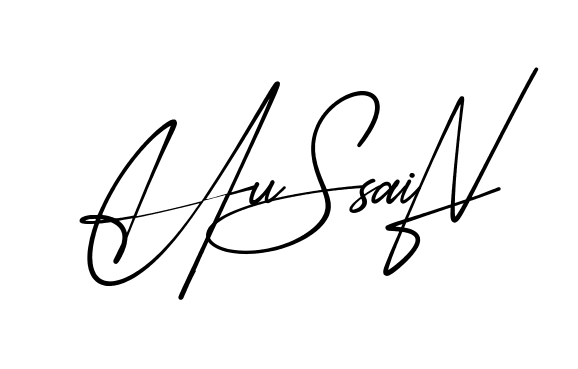 Beautiful Hussain signature style