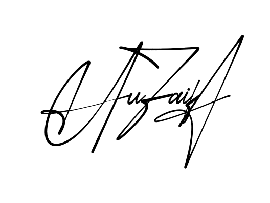 Beautiful Huzaifa signature style