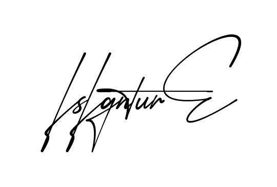 I Signature modern signature style in English