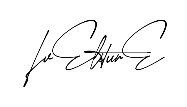 Iveliz Signature modern signature style in English