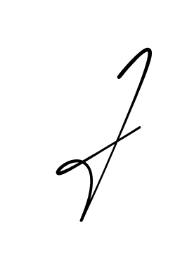 J modern signature style in English