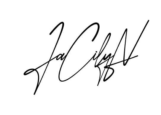 Jacilyn modern signature style in English