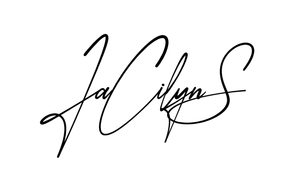 Jacilyn S modern signature style in English