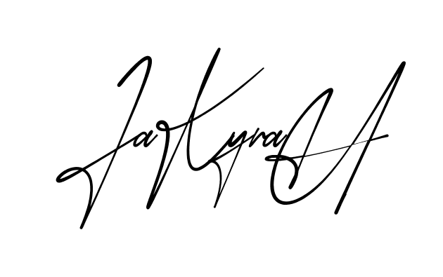 Jakyrah modern signature style in English