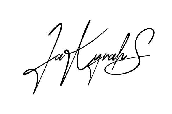 Jakyrah S modern signature style in English